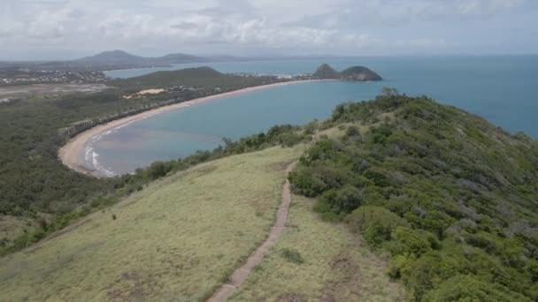 Kemp Beach Bluff Point Tor Spacerowy Parku Narodowym Capricorn Coast — Wideo stockowe