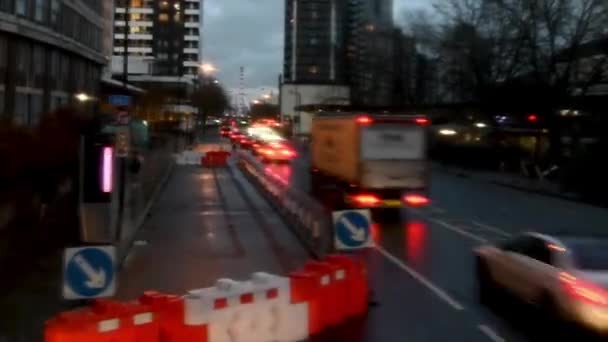 Voyage Bus Vauxhall Elephant Castle Londres Royaume Uni — Video