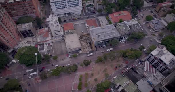 Vista Drone Sobrevoando Plaza Alfredo Sadel Las Mercedes Caracas Vendo — Vídeo de Stock