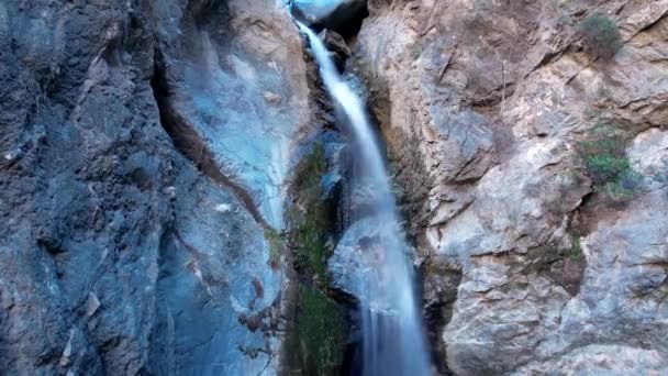 Včas Vodopádu Tekoucího Eaton Canyon Falls Kalifornie — Stock video