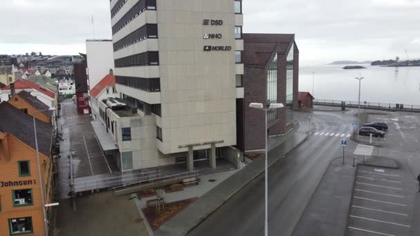 Main Office Building Norled Nho Stavanger City Fjord Background Norled — Vídeos de Stock