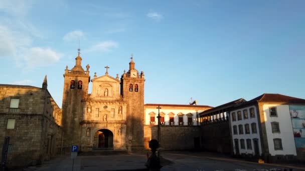 Time Lapse Church Viseu Portugal — Stock Video