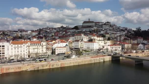 Coimbra City View Portugal — Video