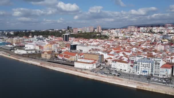 Portekiz Coimbra Şehir Manzarası — Stok video