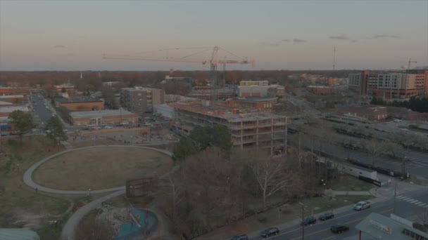 Grande Grande Grue Zone Développement Construction Durham Caroline Nord États — Video
