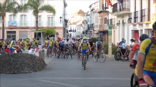 Lora Spain September 2021 Group Cycle Club Members Taking Annual — Wideo stockowe