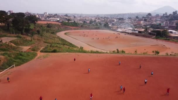 Voe Sobre Campos Esportivos Universidade Yaound — Vídeo de Stock