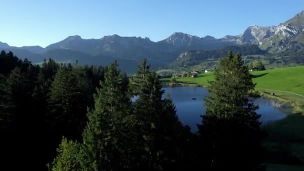 Schwendisee Unterwasser Toggenburg Gallen Švýcarsko — Stock video