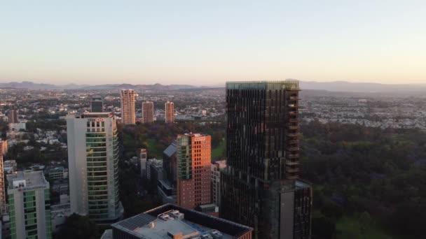 View Sky Some Buildings Financial Area City Zapopan Others Seconds — Stockvideo