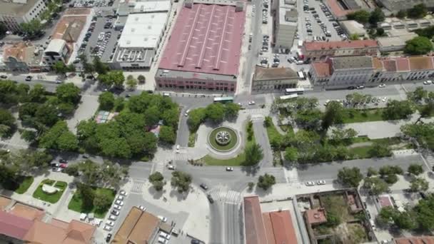Fontaine Nymphes Près Marché Dans Avenue Luisa Todi Setbal Portugal — Video