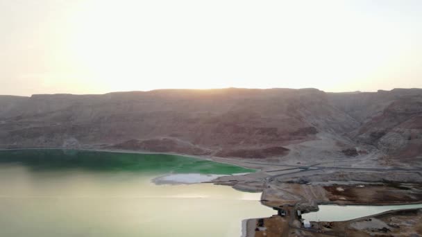 Dead Sea Hills Dead Sea Natural Background Dead Sea Soaring — Stockvideo