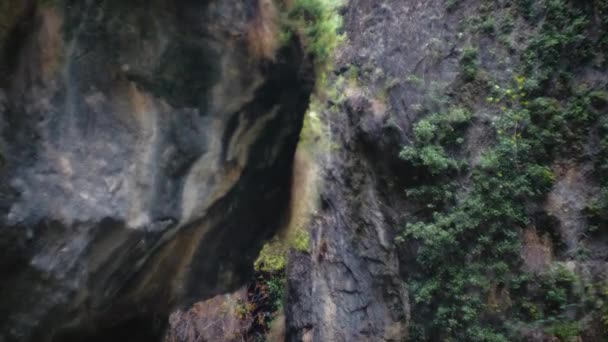 Schwenken Durch Felsformationen Sierra Nevada Spanien — Stockvideo