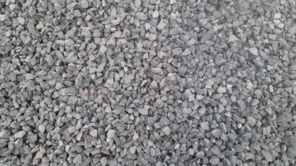 Closeup Video Footage Aggregate Crushed Stone Gitti Crushed Stone Construction — Stock videók