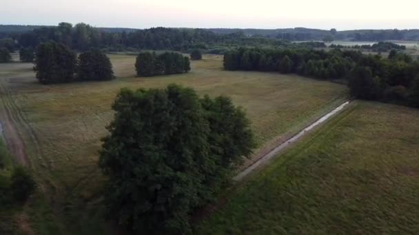 Schitterende Luchtfoto Schuifregelaar Zijwaarts Van Links Naar Rechts Drone Shotin — Stockvideo