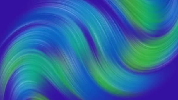 Fast Motion Green Blue Purple Wavy Animation Background Smooth Motion — ストック動画