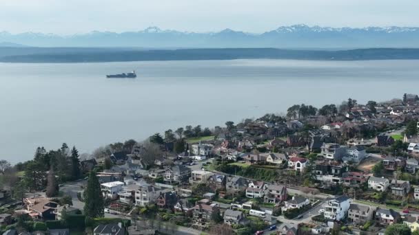 Güneydoğu Magnolia Carlton Park Briarcliff Olimpik Dağlar Puget Sound Yakınlarındaki — Stok video