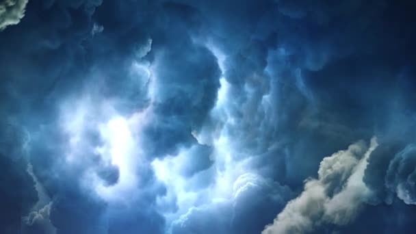 Tormenta Relámpagos Las Nubes Cumulonimbus — Vídeo de stock