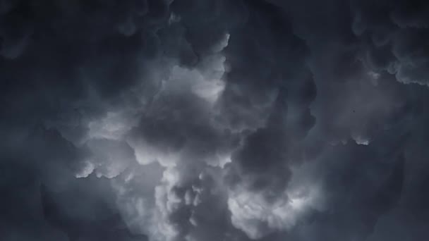 Beautiful Severe Thunderstorm Clouds — Vídeo de stock