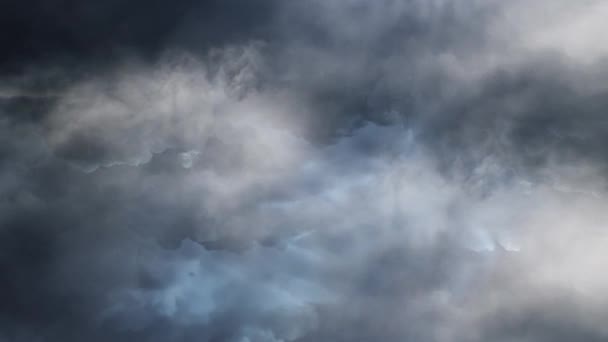 Moving Dark Clouds Thunderstorms — стокове відео