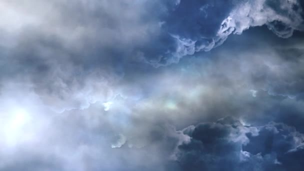 Orage Épais Cumulonimbus Nuages Dans Ciel — Video