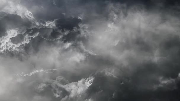 雷雨和深灰色云彩 — 图库视频影像