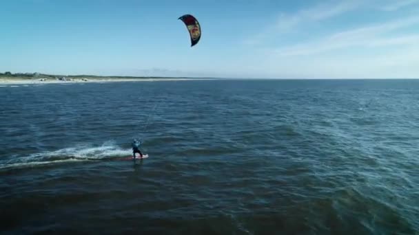 Aerial Drone Camera Shot You Can See Fearless Extreme Sport — Stockvideo