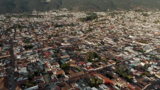 Drone Girar Sobre San Cristbal Las Casas México Estado Chiapas — Vídeo de Stock