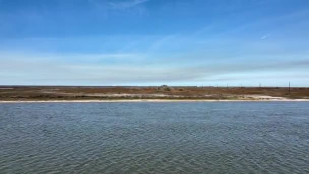 Aerial View Aransas Pass Ingleside Texas — Vídeos de Stock