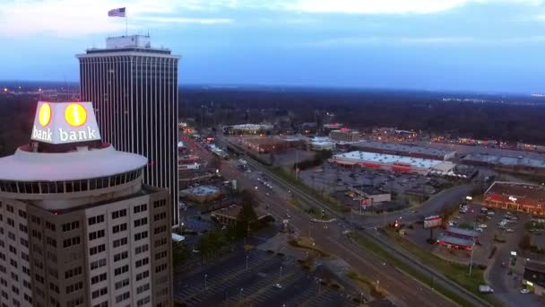 Tall Buildings Memphis Tennessee Drone View — Vídeos de Stock