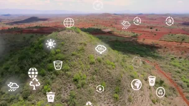 Climate Change Environmental Technology Concept Sustainable Development Goals Sdgs — Stockvideo