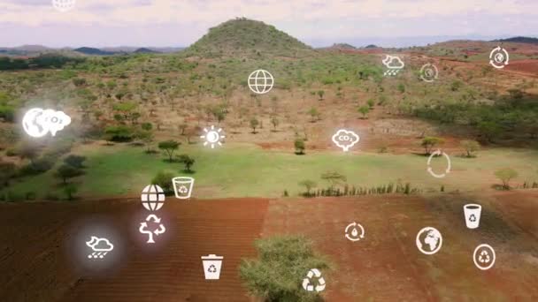 Climate Change Environmental Technology Concept Sustainable Development Goals Sdgs — Stock video