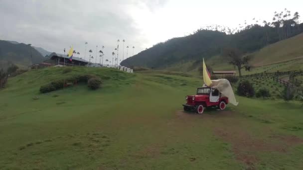 Κοιλάδα Του Κοκόρα Στην Quindio Colombia — Αρχείο Βίντεο