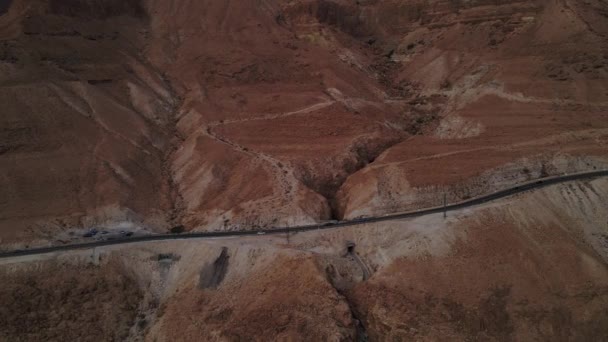 Mar Morto Colinas Perto Mar Morto Fundo Natural Israel Mar — Vídeo de Stock