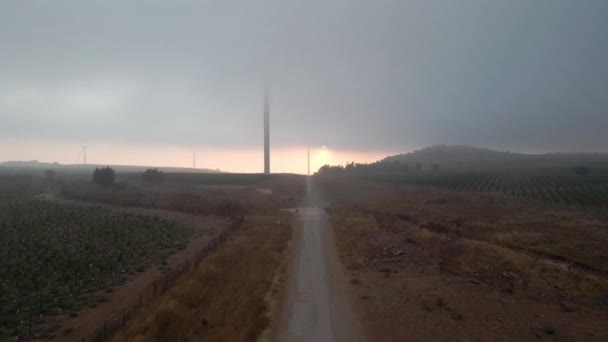 Golan Heights Noord Israël Zicht Onverharde Weg Landschap Berg Hermon — Stockvideo