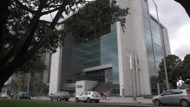 Low Angle View Chamber Commerce Bogot Colombia — Vídeos de Stock