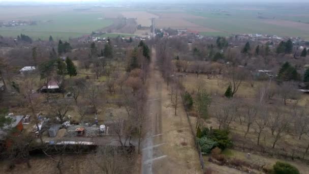 Kov Cesta Johtaa Alas Svat Kopeek Lähellä Olomouc Läpi Kylän — kuvapankkivideo