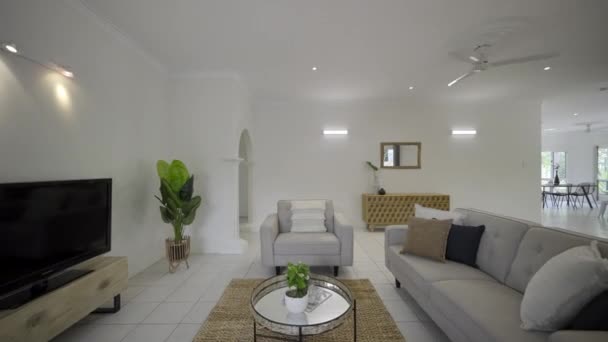 Modern Contemporary Loft Living Room — стоковое видео