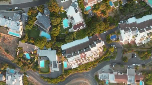 Bird Eye View Villas Camps Bay Cidade Cabo África Sul — Vídeo de Stock