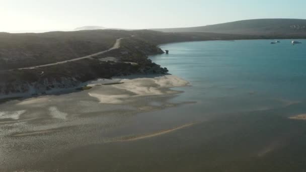 Vista Panoramica Della Strada Costiera Attraverso West Coast National Park — Video Stock