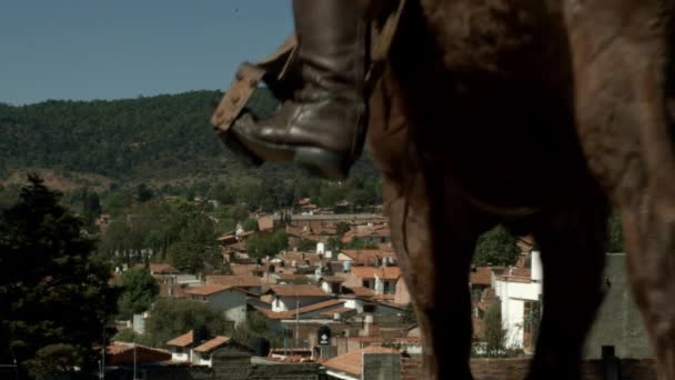 Tapalpa Meksika Nın Güzel Dağlarının Tepesindeki Büyülü Bir Kasaba — Stok video