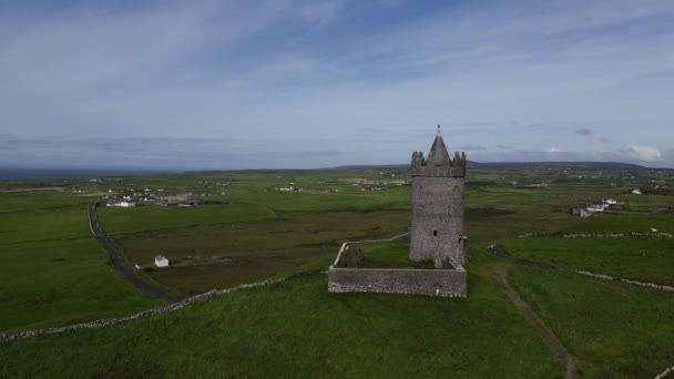 Irský Hrad Hrabství Clare — Stock video