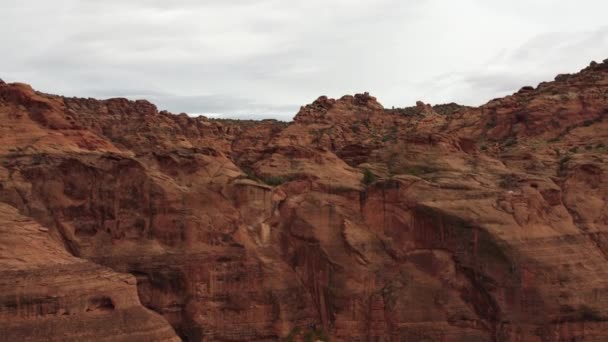 Beautiful Reveal Red Rocks Southern Utah — Stock Video