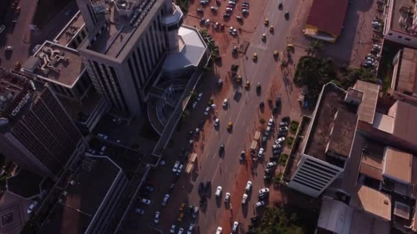 Vista Birdseye Del Edificio Caa Centro Yaound — Vídeo de stock