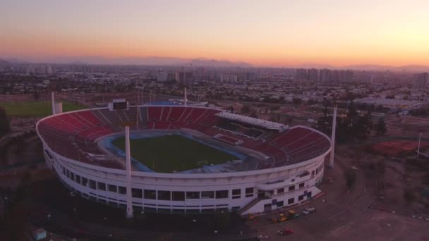 Chiles Nationalstadion Julio Martinez Prdanos Touristische Und Historische Stätte Santiago — Stockvideo