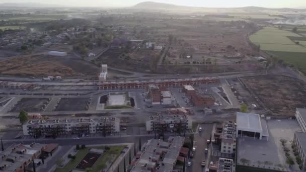 Letecký Záběr Bytového Komplexu Mexiku Arboledas — Stock video