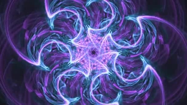 Multiverse Convergence Seamless Looping Abstract Kaleidoscope Cosmic Fractal Music Colorful — Wideo stockowe