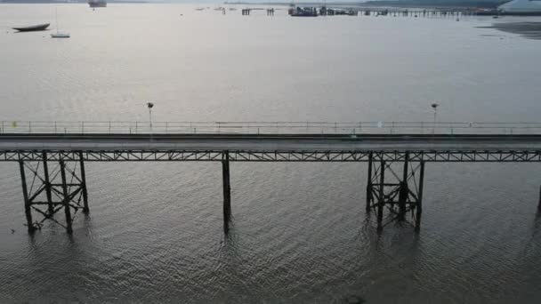 Hythe Pier Pan Track — Video Stock