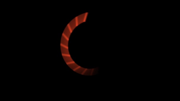 Light Circulate Transition Effect Black Background — Stock video