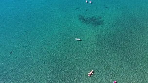 Boating Crystalline Water Summer South Lake Tahoe Califonia Usa Aerial — Vídeos de Stock