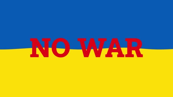 Rojo Hay Mundo Guerra Equipo Renderizado Ondeando Bandera Ucrania — Vídeos de Stock